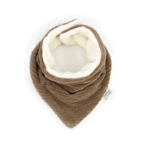Cache-cou velours taupe