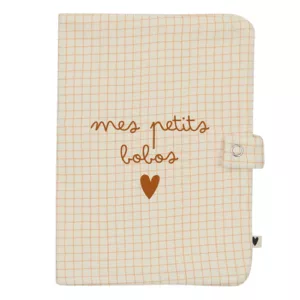 Protège carnet de santé - Gaze petits carreaux