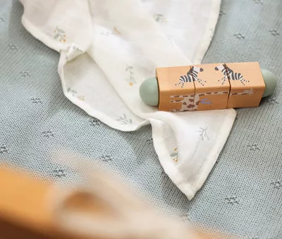 Lange Gaze de Coton Small 70x70cm - Lovely Birds - 3 Unités – Image 2