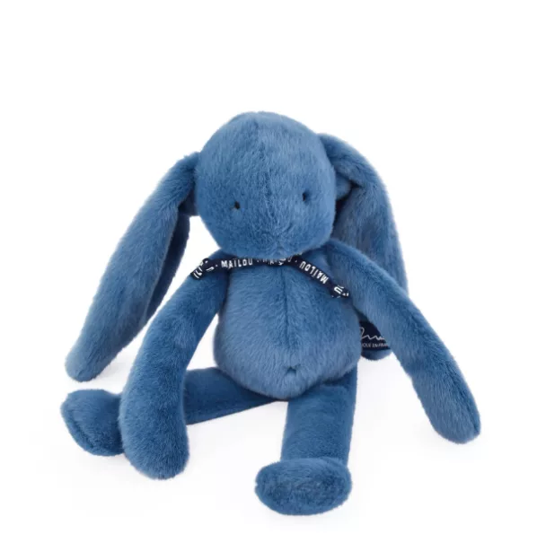 Peluche lapin méloé - Bleu intense