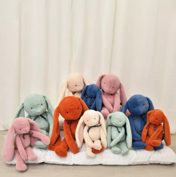 Peluche lapin méloé - Bleu intense – Image 2