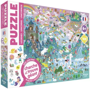 Puzzle cherche et trouve - Licornes