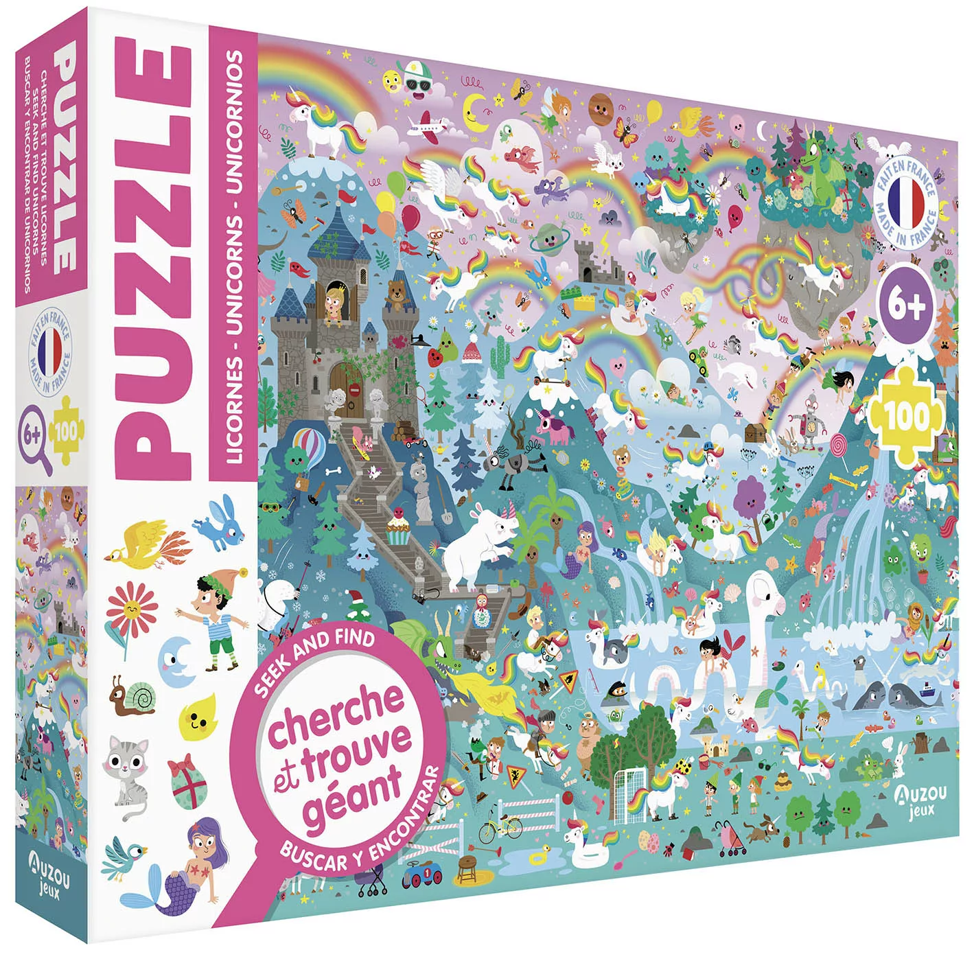 Puzzle cherche et trouve - Licornes