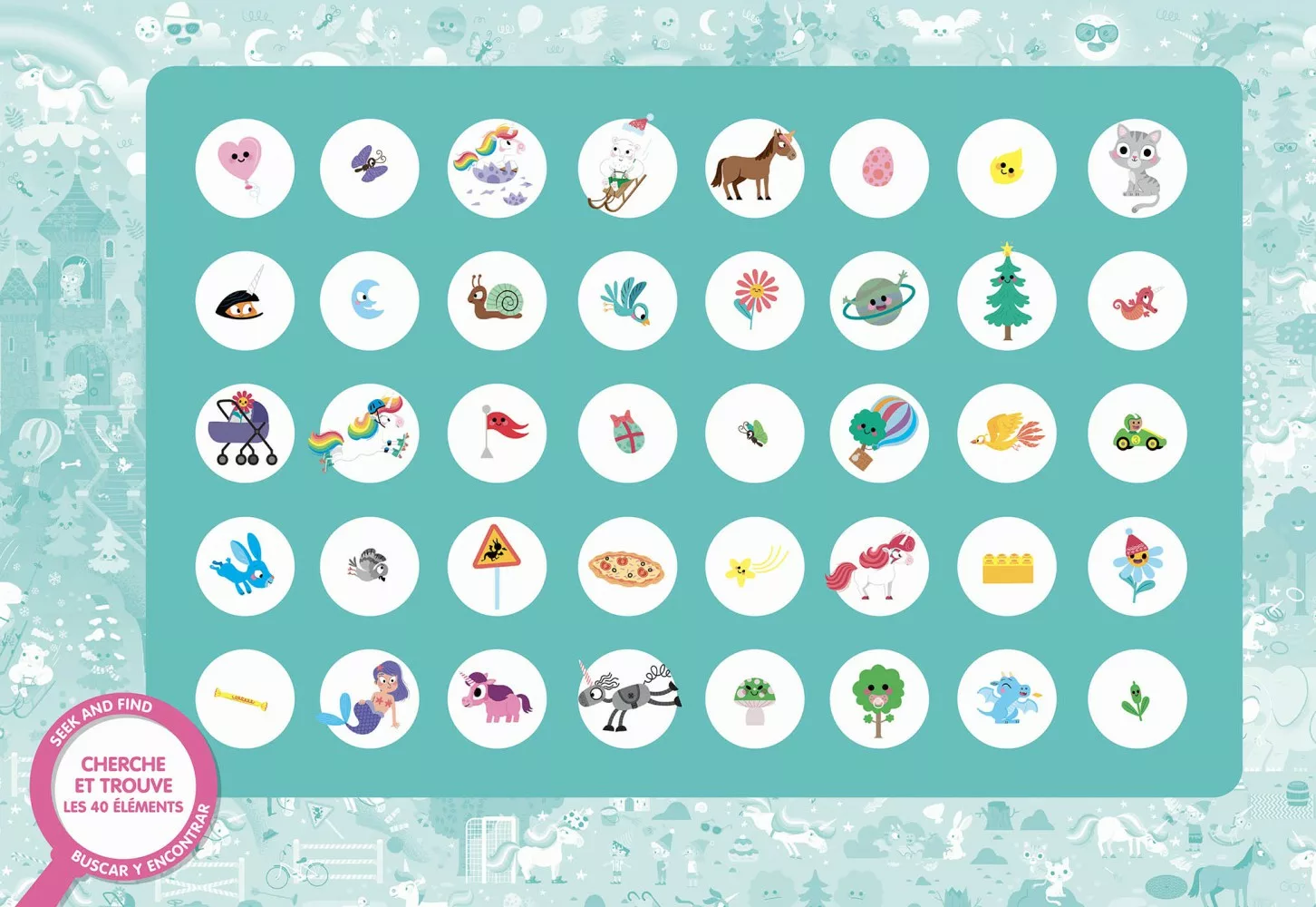Puzzle cherche et trouve - Licornes – Image 2