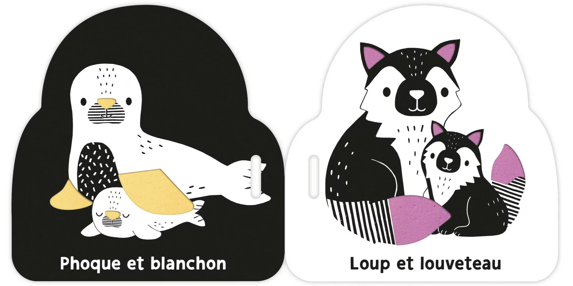 Livre poussette noir et blanc - Bébés animaux – Image 2