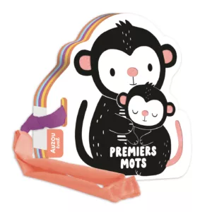 Livre poussette noir et blanc - Premiers mots