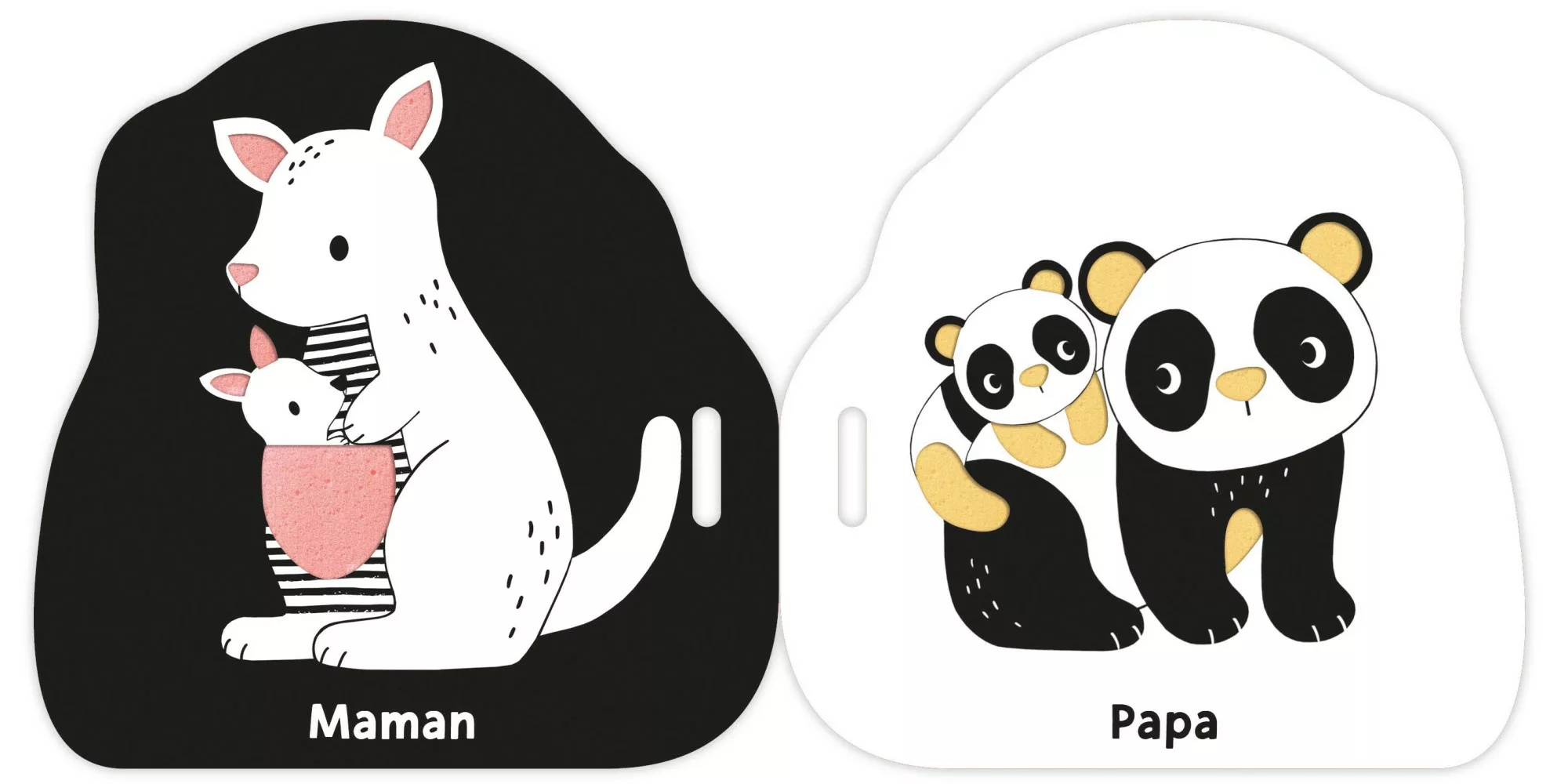 Livre poussette noir et blanc - Premiers mots – Image 2