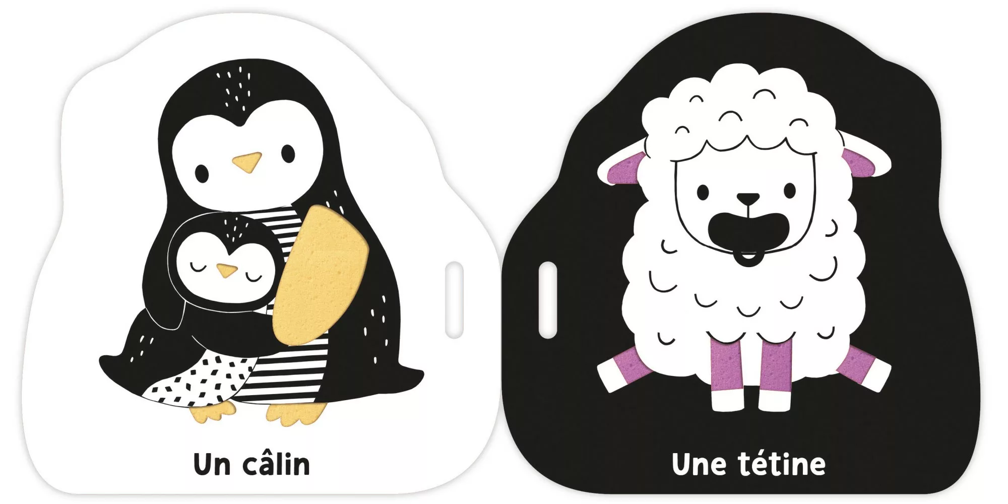 Livre poussette noir et blanc - Premiers mots – Image 3