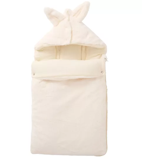 Nid d’ange - fausse fourrure écru