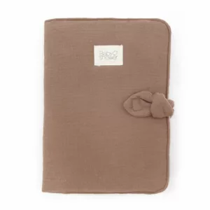 Protège carnet sante knot - Caramel glacé