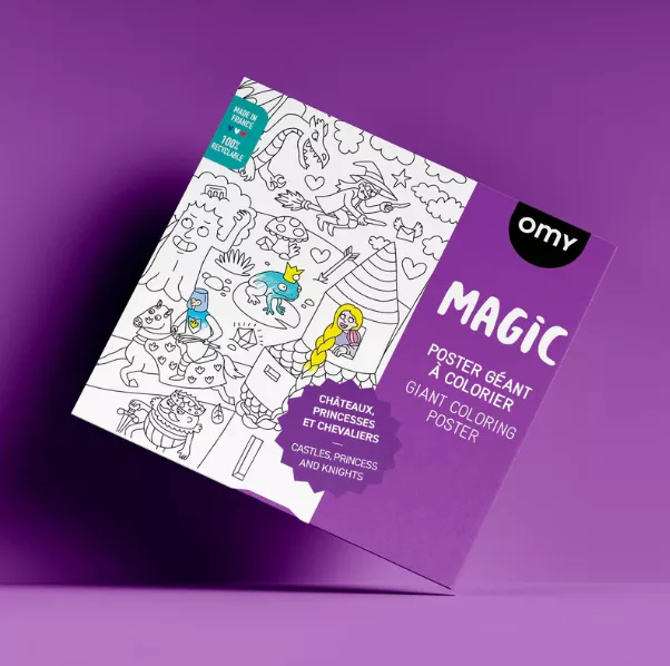Poster géant à colorier - Magic
