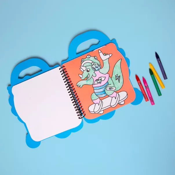 Cahier de coloriage et stickers - Dinos – Image 2