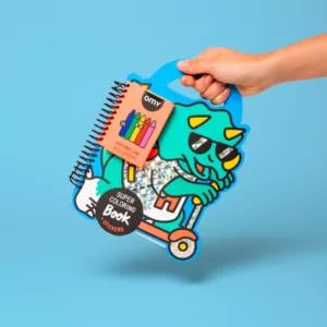 Cahier de coloriage et stickers - Dinos