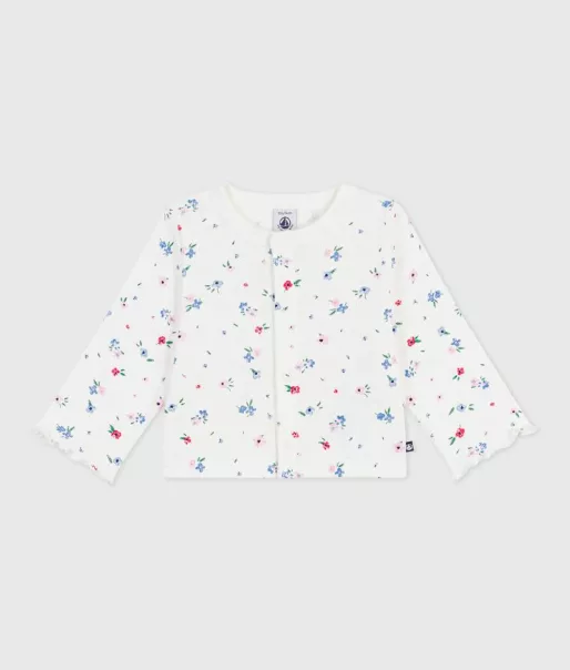 Cardigan bébé imprimé fleurs