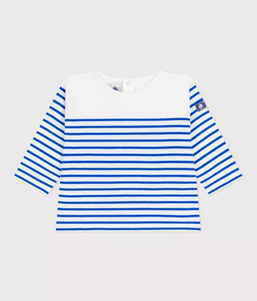 Tee-shirt bébé marinière