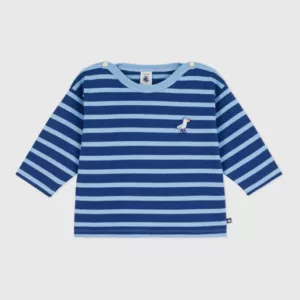 Marinière bébé bleue