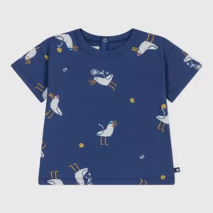 Tee-shirt bébé mouette - marine