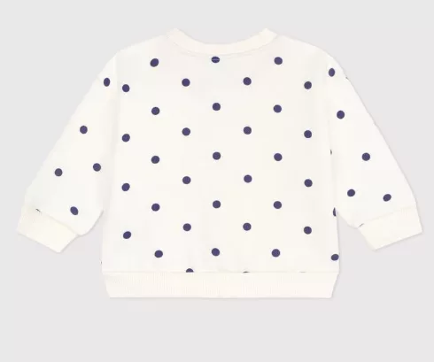 Veste teddy bébé en coton - Imprimée à pois – Image 3
