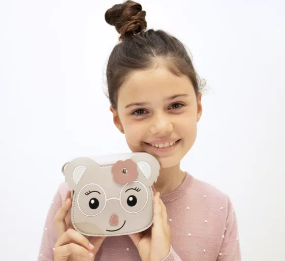 Sac bandoulière enfant - Yori le petit koala Gris – Image 2