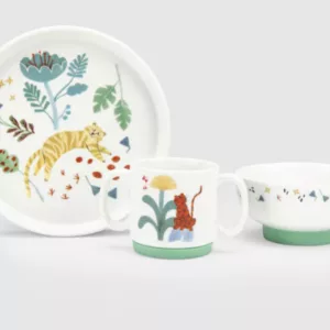 Set vaisselle porcelaine - La forêt Mawa