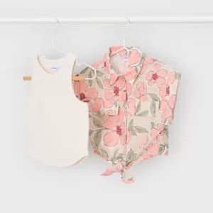 Blouse imprimée avec top - Fleurs
