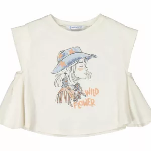 T-shirt Cowgirl - Beige