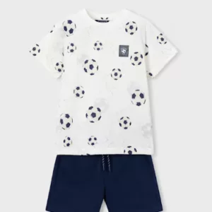 Ensemble bermuda et t-shirt imprimé