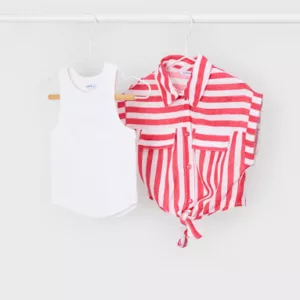 Blouse imprimée avec top - Rayures