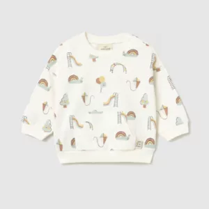 Sweat-shirt sérigraphié nouveau-né