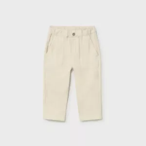 Pantalon bébé gaze de coton écru