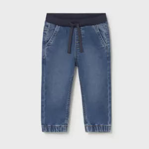 Pantalon en denim à taille élastique bébé