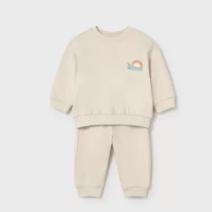 Survêtement nouveau-né escargot arc-en-ciel