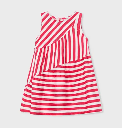 Robe rayée - Rouge et Blanc