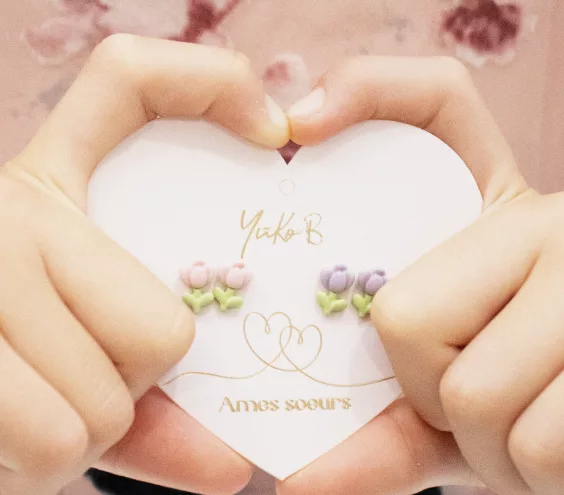 Duo Boucles d'Oreilles - Ames Soeurs - Aurelia – Image 2