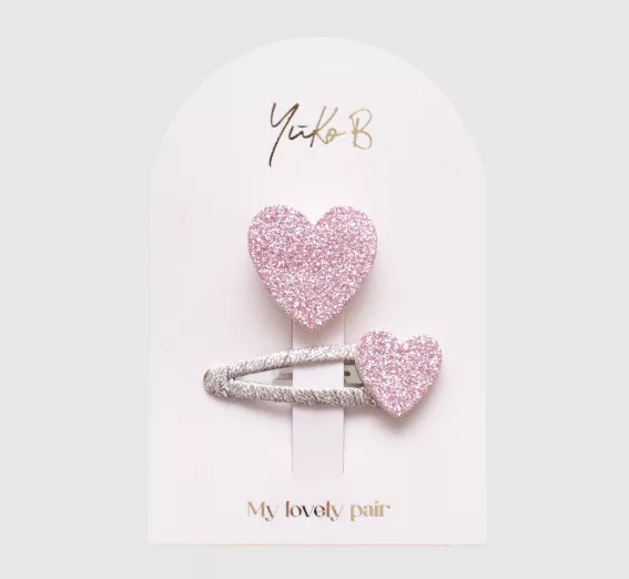 Duo Barrettes & Broche Enfant - My Lovely Pair Rose