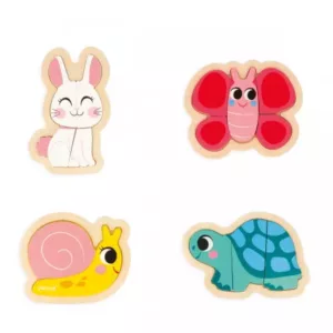 4 Puzzles Evolutifs - Jardin