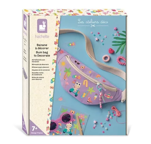 Sac Banane Mauve à Décorer