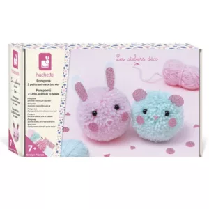 Kit Créatif - 2 Pompons Animaux à Créer