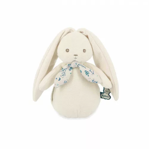 Peluche lapin veilleuse nomade - crème