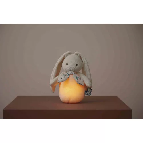 Peluche lapin veilleuse nomade - crème – Image 2