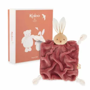 Doudou lapin bordeaux