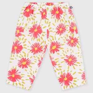 Pantalon bébé imprimé fleurs
