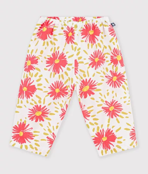 Pantalon bébé imprimé fleurs