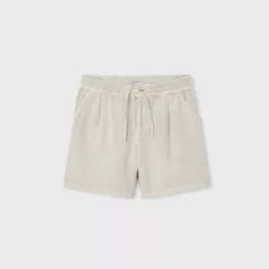 Short garçon lin - Olive