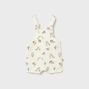 Salopette courte bébé escargot