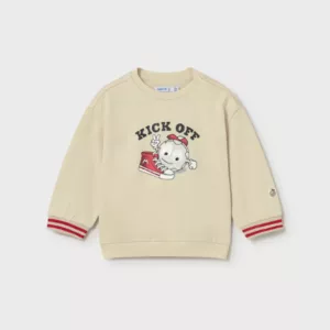 Sweat bébé base-ball - beige