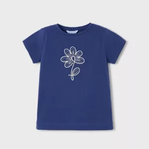 T-shirt basique fleur