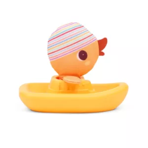 Gaspard le canard et son bateau flottant