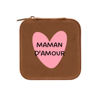 Boîte à bijoux chocolat - MAMA LOVE