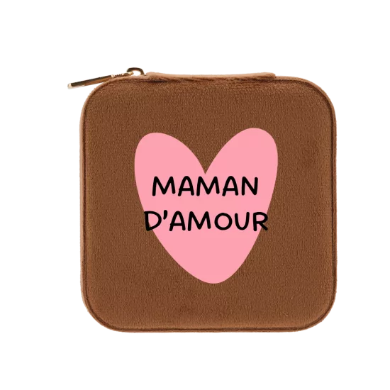 Boîte à bijoux chocolat - MAMA LOVE